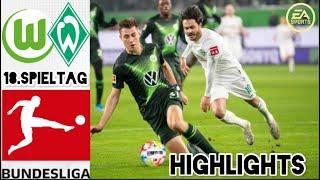 SV Werder Bremen vs VFL Wolfsburg 18.Spieltag Bundesliga Highlights