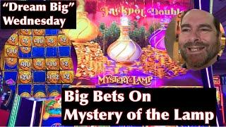 Big Betting on Mystery of the Lamp -- Dollar Denomination Slot Play on Dream Big Wednesday