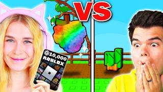 10,000 ROBUX Boyfriend VS Girlfriend In Grow A Garden! (Roblox)