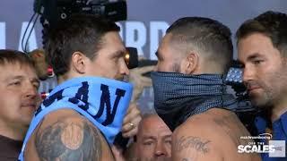 УСИК - БЕЛЬЮ ВЗВЕШИВАНИЕ! USYK vs BELLEW Weight-IN