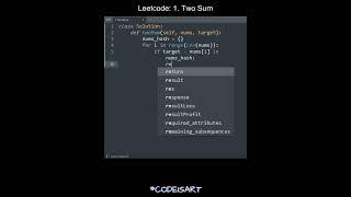 Leetcode 1. Two Sum in Python | Python Leetcode | Python Coding Tutorial | Python Coding Interview