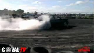Palenie gumy BMW E34 535 "JUBYS PŁOCK"cz.2-XIV Ogólnopolski Zlot BMW Toruń 2011