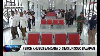 Peron Khusus Kereta Bandara di Solo Balapan Diresmikan