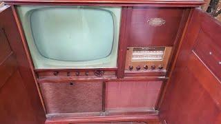 Bewertung eines Magnavox TV AM FM-Kombigeräts aus den frühen 1950er Jahren – Beeindruckendes 6L6-...