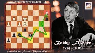 Greatest Chess Positional Play! Tigran Petrosian vs. Bobby Fischer Belgrade 1970