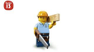 Lego Series 13 Construction Worker Minifigure Review - NAB Bricks