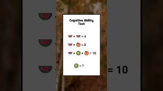 cognitive ability test #iq #braintest #brainteaser