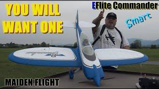 EFlite COMMANDER mPd V2 1.4m 4S 3S power BNF Basic with AS3X and SAFE Select Maiden flight