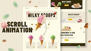 Winter Special Ice-Cream Website Using HTML CSS & GSAP | HTML CSS JS Website Hindi Tutorial