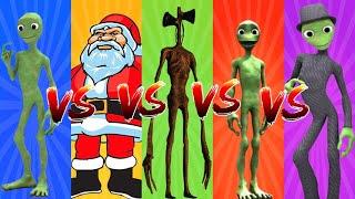 color dance challenge dame tu cosita vs Me Kemaste vs siren head vs bad santa - alien dance