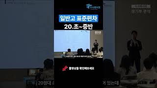 일반고 표준편차는 20.초~중반정도 나옵니다.