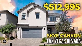 Tour This New Skye Canyon Home In Las Vegas With A Modern Farmhouse Style And Explore The Community!