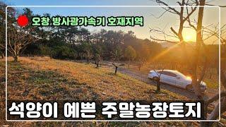 [#524 토지] 석양이 아주 예쁘죠? / 주말농장용토지 추천합니다~