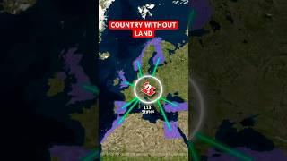 The Secret Country Without Land  #shorts #maps #facts #countries #geopolitics #history #europe