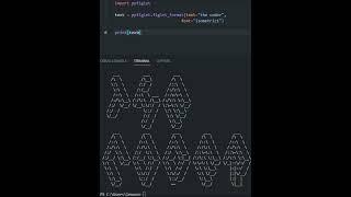 ASCII Art in python