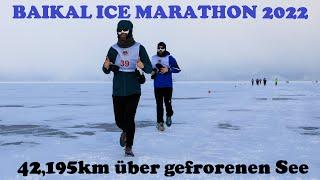 Extrem-Marathon auf gefrorenem See || Baikal Ice Marathon 2022 (Russland)