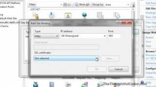 Configure host headers with SSL using IIS 7 or IIS 7.5