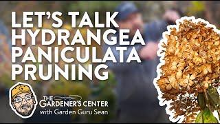 Let's Talk Hydrangea Paniculata Pruning ️ Garden Guru Sean at The Gardener's Center