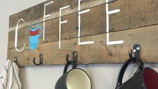 Make a Rustic Coffee Bar Mug Rack - DIY Home - Guidecentral