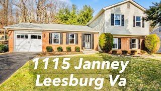 Leesburg home for sale 1115 Janney