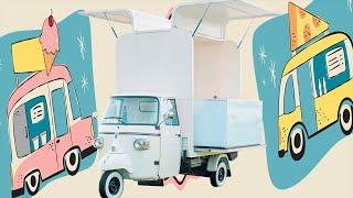 Free Design Street Sevice Hot Dog Cart Mobile Electric Ice Cream Car Moto Food Truck