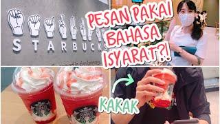 PESEN STARBUCKS PAKE BAHASA ISYARAT?!  STARBUCKS SIGN LANGUAGE IN JAPAN! BARENG KAKAK