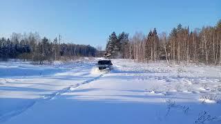 На Уазе Патриот по снегу