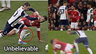 Watch Carefully, is this Bruno Fernandes RED card vs Tottenham ‍️? Unbelievable Manchester United