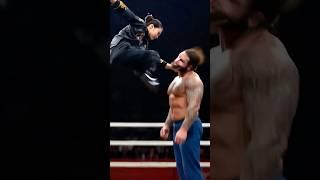 "Slap for flying leg!" The kung fu girl brutally beat and provoked the strong man #kungfu #fight