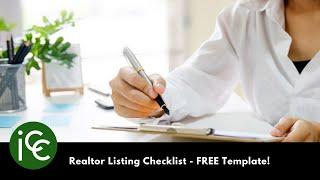 Realtor Listing Checklist - FREE Template!