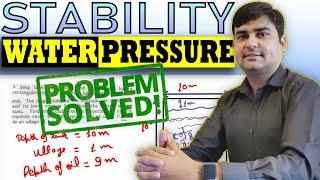 Ship Stability | Ship Stability Basic | Pressure in liquids | Water Pressure and Thrust Probs Solved