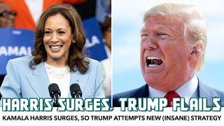 Trump Falsely Blames “AI” For Kamala Harris’ Big Crowds As She SURGES In Polls