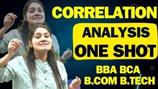 Correlation Analysis one shot|Business Statistics|Statistics|BBA|BCA|B.COM|B.TECH|Dream Maths