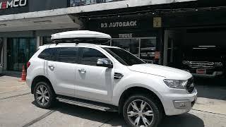 กล่องหลังคามือสอง KETSU RoofBox L ใส่ Ford Everest เอเวอเรสต์ กล่องใส่ของบนหลังคารถ กล่องหลังคารถ