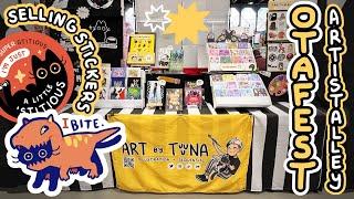 ART VLOG  selling original art at OTAFEST Artist Alley | self employed illustrator