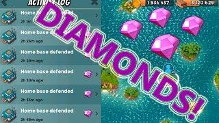 DIAMOND FARMING | Boom Beach | STRONG DEFENSE BASE LAYOUT