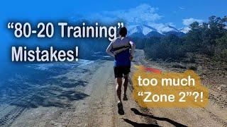 "80-20 Running Rule" Mistake and Zone 2 Training! Why Runners do this wrong? Coach Sage Canaday