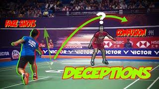 Best Badminton Deceptions 2019 | Badminton Fake Trickshots | Fake Dropshots & Skills | God of Sports