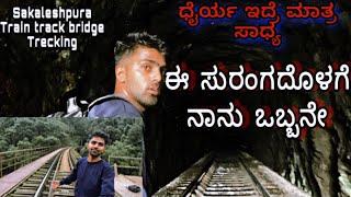 TRAIN TRACK TUNNEL | yedekumiri railway bridge | EKANGI PAYANA |Agnish | sakleshpura | kannada vlog