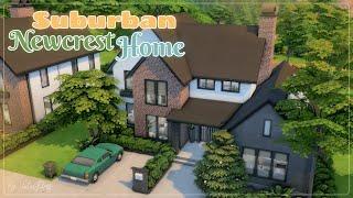 Пригородный дом в Ньюкресте│Строительство│Suburban Newcrest Home│SpeedBuild│NO CC [The Sims 4]