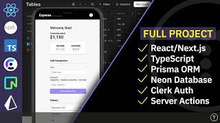 Full App Build - Dev to Deployment - Next.js, Prisma, Neon & Clerk