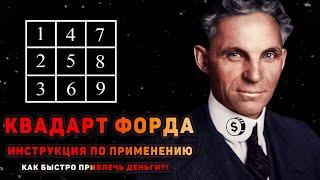 Квадрат Форда. Как быстро привлечь деньги? Инструкция по применению.