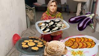 Village Life || Sham Ka Khana Baingan Masala Twa Fry Recipe Ke Sath || Irma's family vlog