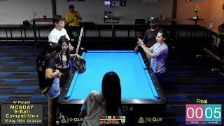 Double Kiss Pool Hall Pattaya Monday 9 Ball Table 1 (19/8/24)