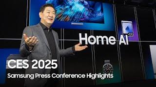 Highlights from Samsung's Press Conference at CES 2025