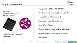 Find out Why you Should use eSIM Instead of a Regular SIM in a Cellular Device Design with Infineon
