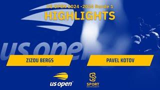 Zizou Bergs vs. Pavel Kotov | Highlights - Runde 1 im Herren Einzel, US Open 2024 | SDTV Tennis