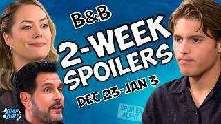 Bold and the Beautiful 2-Week Spoilers Dec 23-Jan 3: Hope Caught, Bill Buys BS & Will Rages #bold