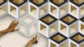 3D wall painting new creative design |  modern 3D wall painting | interior design