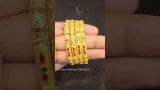 22kt Gold bangles latest design 2024|| #gold #bangles